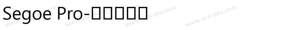 Segoe Pro字体转换